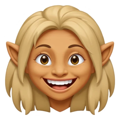 Make a women laughing women troll laughing sticker