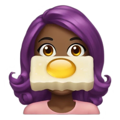 azealia banks with a soap sticker