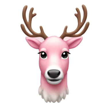 light pink reindeer sticker
