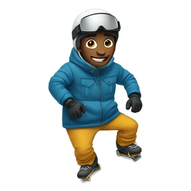 Guy on snowboard  sticker