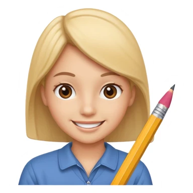 create an emoji of a sketching artist sticker