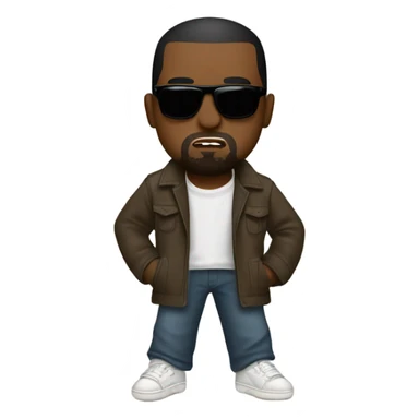 with Kanye West sticker