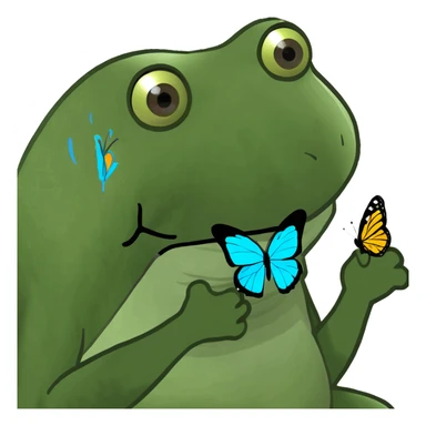 Butterfly abs  sticker