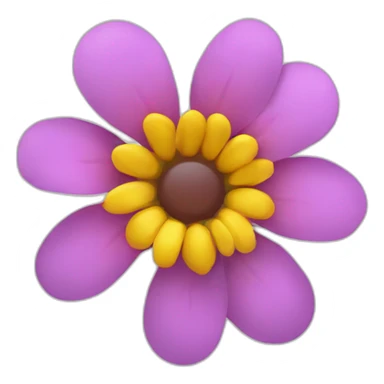 Three dimensional flower sticker