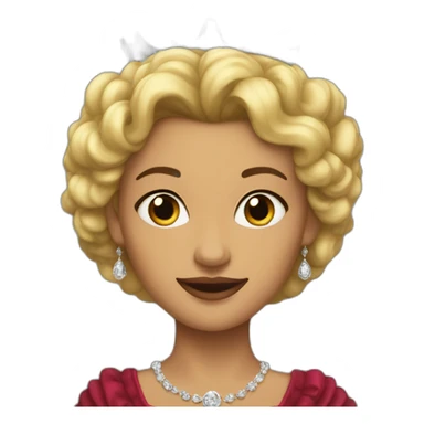 Queen Élisabeth sticker