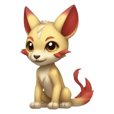 a anthro chibi-style Fakémon-hybrid full body sticker