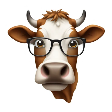 he way a cow wears  reglassestangula sticker