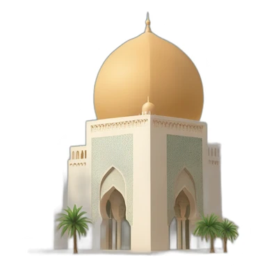 Morrocan monument Masjid Hassan II sticker