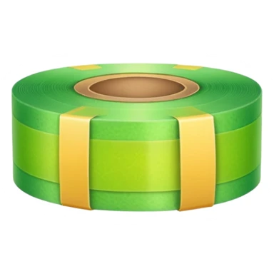 emoji of warm light green tape sticker