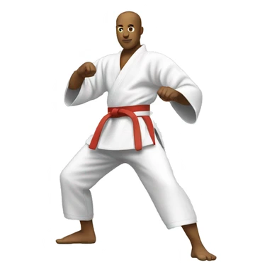karate man sticker
