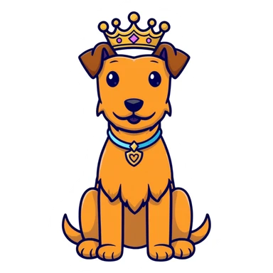 Irish terrier princess sticker