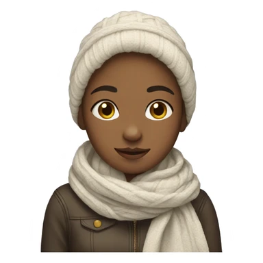 Girl with scarf sticker