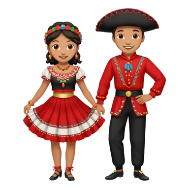 cueca dancers emogi sticker