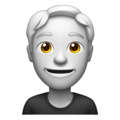 Sarcastic smiling face sticker