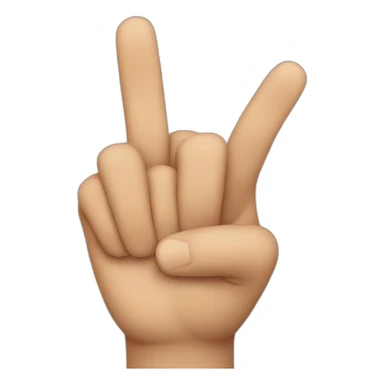 Finger pointing downwards sticker