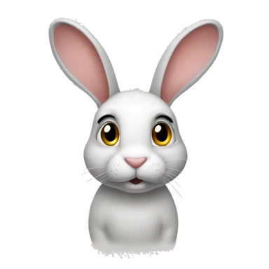 a rabbit with origo word on top of her sticker