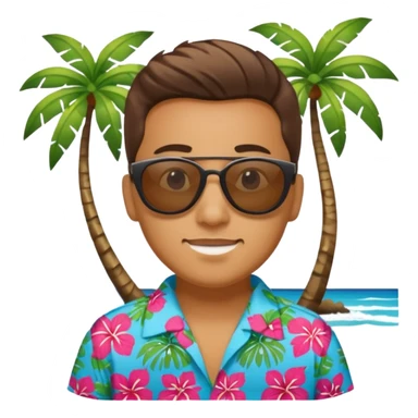 Vacations blue in Hawaii  sticker