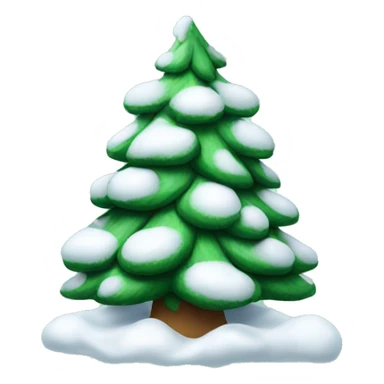 christmas tree with snow sticker