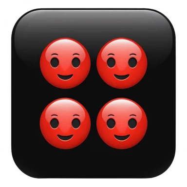 black and red website Icon sticker