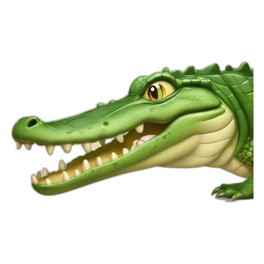 Crocodile qui mange sticker