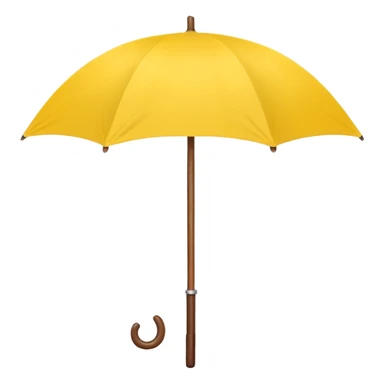 Yellow umbrella sticker