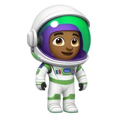 White astronaut buzz light year sticker