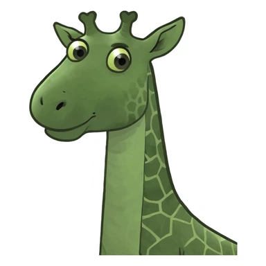 Giraffe singing sticker