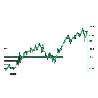 downward trending stock graph sticker