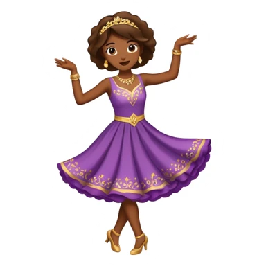 A money wearing a dress dancing  sticker