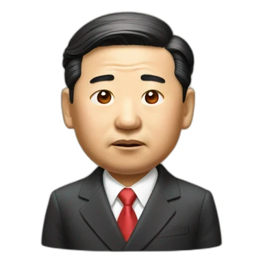 Xi Jinping with tear sticker