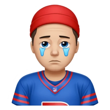 Sad bills fan sticker