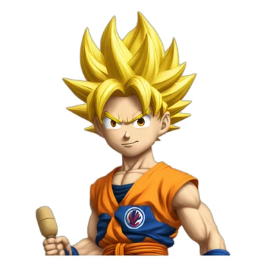 goku con la tecla F sticker