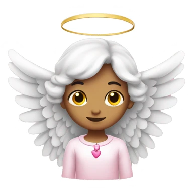 Angel with pink sticker