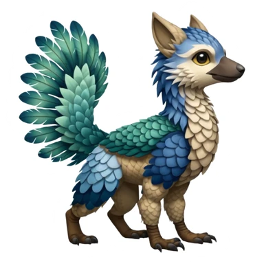 Trico-Vernid-Fionbri-hybrid-fusion (full body) by Falvie, griffsnuff, Kamirah, AngieWolfArtist sticker