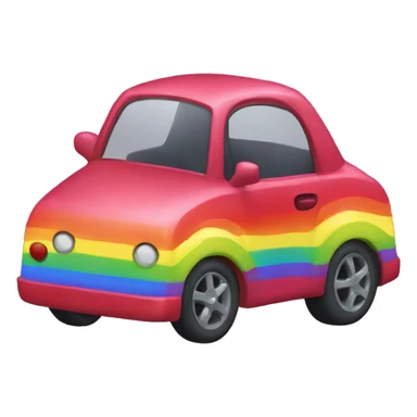 Ruby rainbow car  sticker