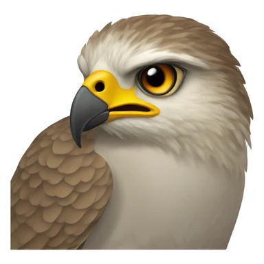 a brown goshawk sticker