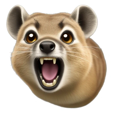 hyrax screaming sticker