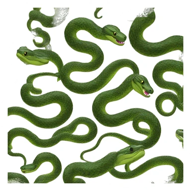 serpente di colore nero sticker