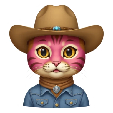 cowboy cat sticker