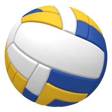 Pelotas de voley azul blanco y amarillo sticker