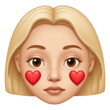 nostrils shaped like hearts sticker