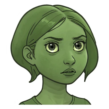 girl confused sticker