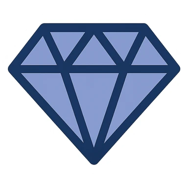 diamond, modern icon style, clean lines, minimal, suitable for app icon sticker
