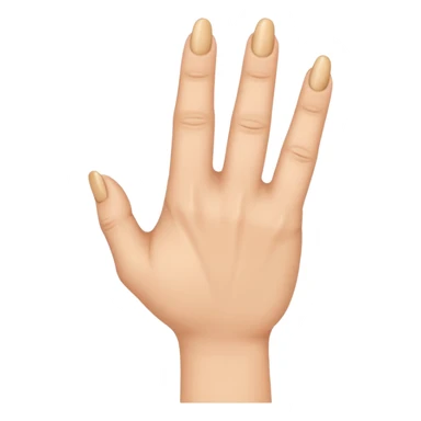 Hand sign with hand spread and middlefinger over the ringfinger sticker