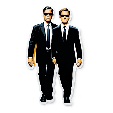 Men in black sticker