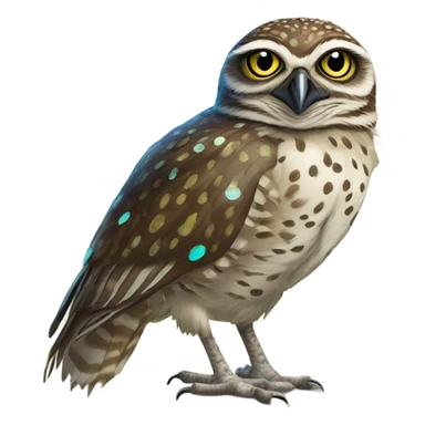Burrowing owl and roadrunner sticker