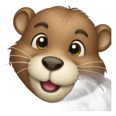 cute beaver sticker