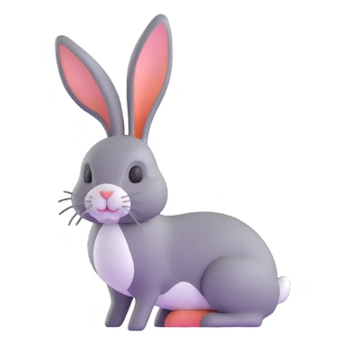 normal rabbit sticker