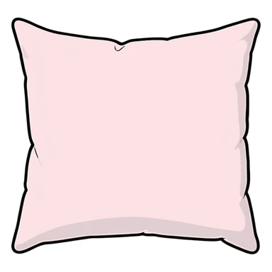 Light pink silk pillow ￼ sticker
