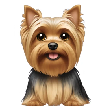 A yorkie dog sticker